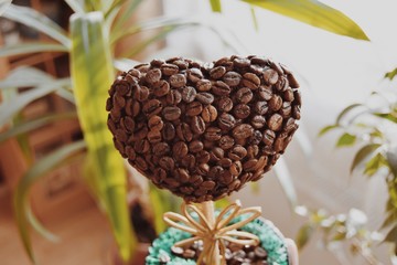 hand-crafted handmade coffee beans spiderweb