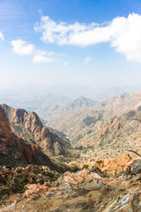 Naklejka na ściany i meble Mountain & Landscape in Taif Saudi Arabia