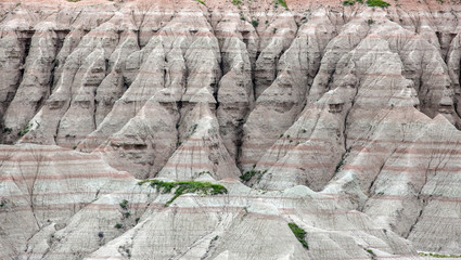 A landscape view of Badlands National Park in South Dakota.
