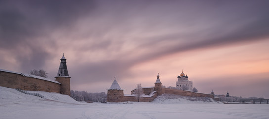 Pskov Kremlin (Krom)-The Historical And Architectural Center Of The Ancient Russian City Pskov In...