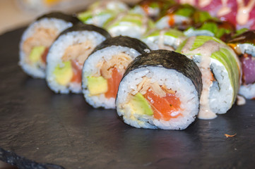  beautiful sushi, closeup