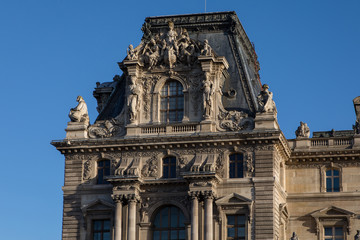 Fototapeta na wymiar Louvre Museum, Pavillon Richelieu