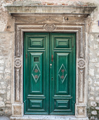 Old door in Croatia