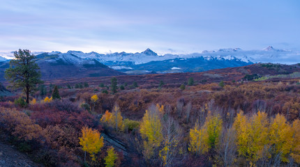 The American Rocky Mountains of Colorado are a beautiful site when the aspens turn yellow in autumn and the first snow falls bring in the threat of winter