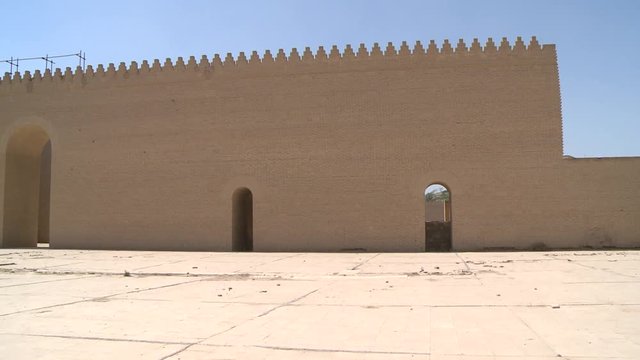 Babylon, Hillah, Iraq / December 2018: The ancient city of Babylon 