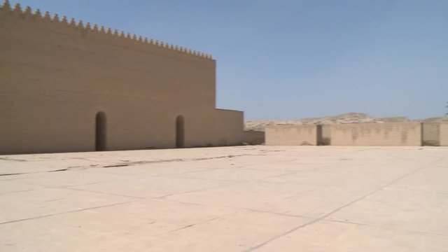 Babylon, Hillah, Iraq / December 2018: The ancient city of Babylon 