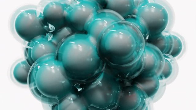 4K Cell Mitosis. CGI 3D Animation