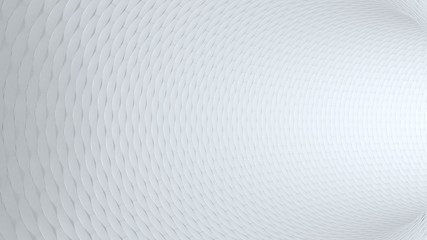 Abstract White Tunnel with Tiles