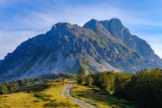 Mountains Marin krs and Kom Vasojevici, Komovi Mountains, near Andrijevica, Montenegro, Europe