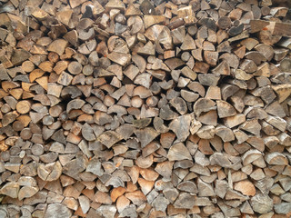 Texture background of firewood