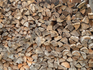 Texture background of firewood