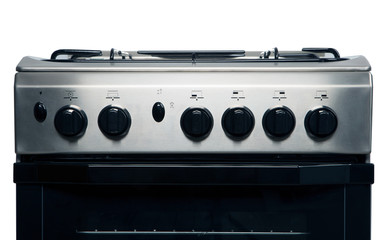 Fototapeta premium Gas stove on a white background