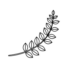 wreath leafs crown icon