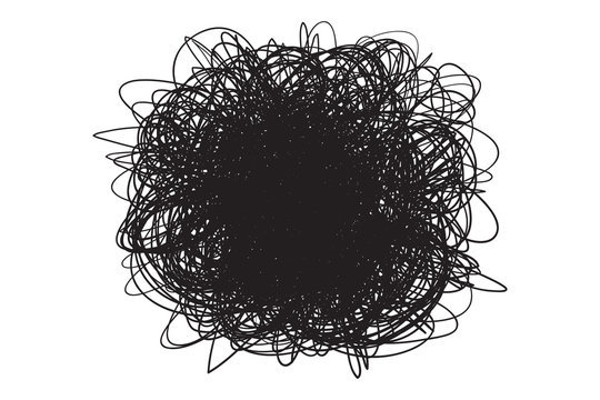 Wavy background. Hand drawn waves. Stripe abstract texture with many lines. Waved pattern. Black and white illustration for banners, flyers or posters