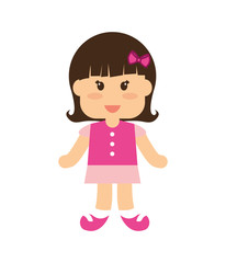 beautiful little girl character