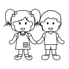 cute little kids couple