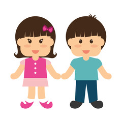 cute little kids couple