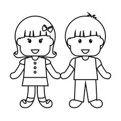 cute little kids couple