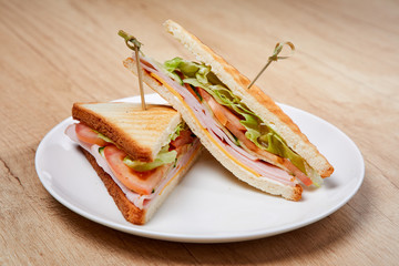 sandwich with ham