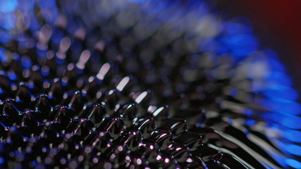 The natural phenomenon of magnetism ferrofluidic substances under the action of a neodymium magnet...