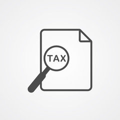 Tax vector icon sign symbol