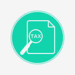 Tax vector icon sign symbol