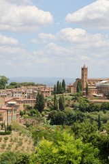 Fototapeta na wymiar View over Siena, Italy
