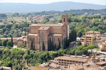View from the Tower of Siena, Italy