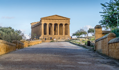 Fototapeta na wymiar Valley of Temples in Agrigento, Sicily