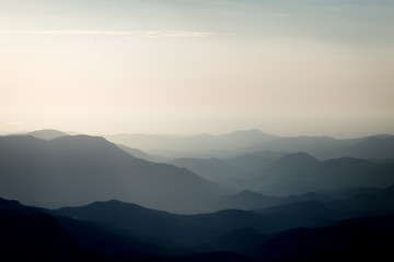 Fototapeta na wymiar Colorado Mountains Silhouette