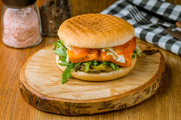 Burger with fish