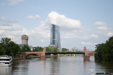 Naklejka premium Frankfurt am Main, Hochhäuser