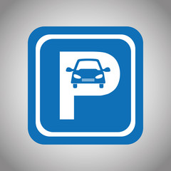 Obraz premium car with parking signal