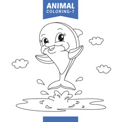 Vector Illustration Of Animal Coloring Page