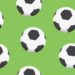 Sport background design. Soccer balls vector pattern.