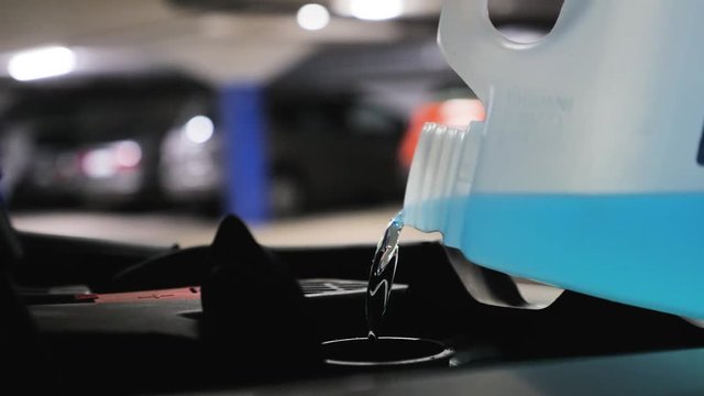 Filling up windshield washer fluid
