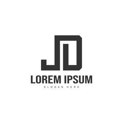 Initial letter logo template. Minimalist letter logo template