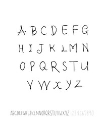 벡터 문자 / 손으로 쓴 글씨체