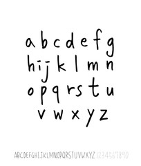 벡터 문자 / 손으로 쓴 글씨체