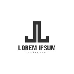 Initial letter logo template. Minimalist letter logo template