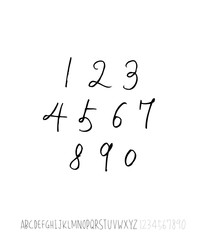 벡터 문자 / 손으로 쓴 글씨체