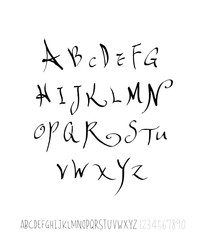 벡터 문자 / 손으로 쓴 글씨체