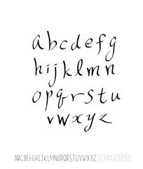 벡터 문자 / 손으로 쓴 글씨체