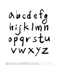 벡터 문자 / 손으로 쓴 글씨체