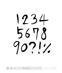 벡터 문자 / 손으로 쓴 글씨체