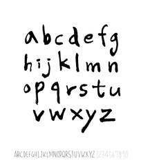 벡터 문자 / 손으로 쓴 글씨체