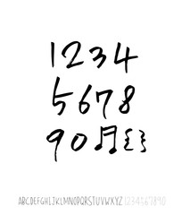 벡터 문자 / 손으로 쓴 글씨체