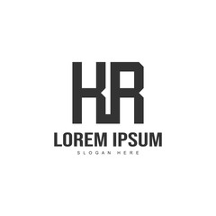 Fototapeta premium Initial letter logo template. Minimalist letter logo template