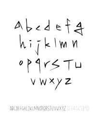 벡터 문자 / 손으로 쓴 글씨체