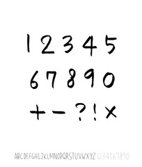 벡터 문자 / 손으로 쓴 글씨체